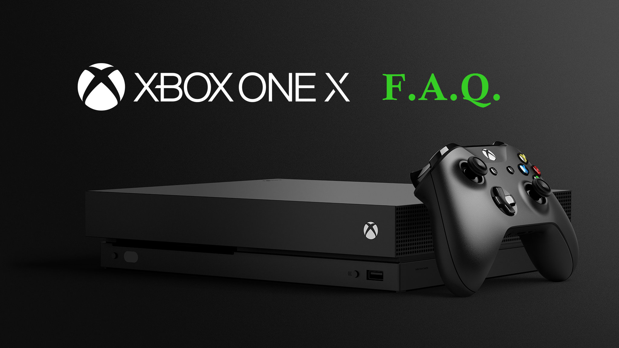Xbox One X FAQ