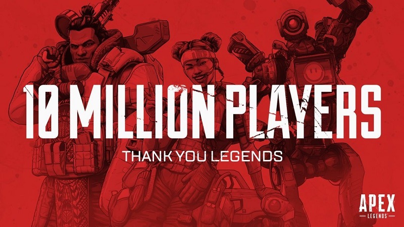 Apex Legends Tops 10 Million Players in Less than 72 Hours
