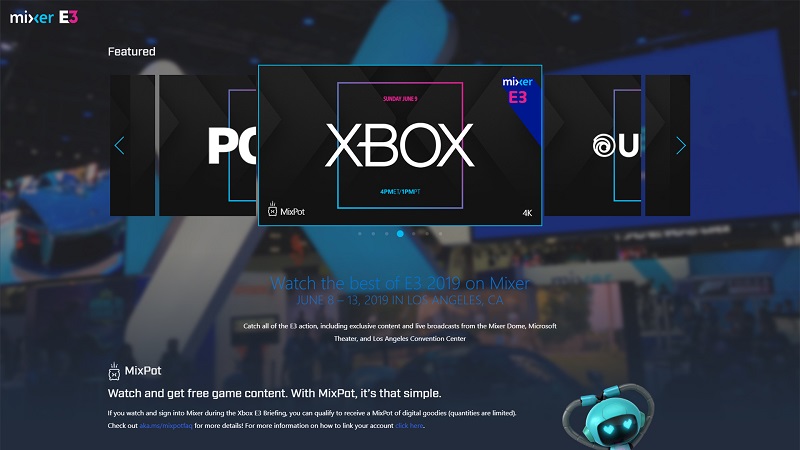 Mixer Details its Live E3 Coverage Including Xbox Fanfest