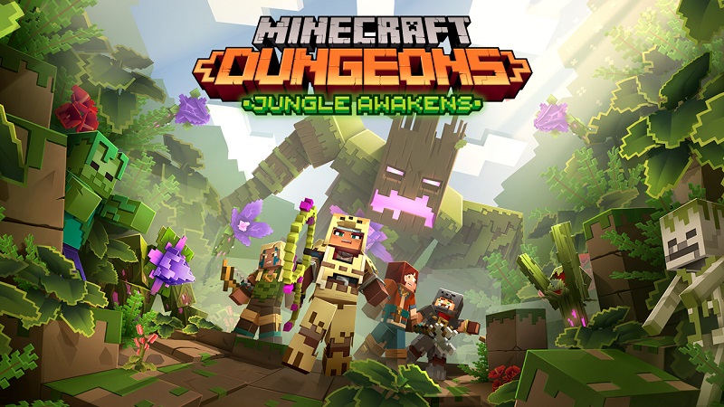 Minecraft Dungeons : The Jungle Awakens Expansion Launches in July