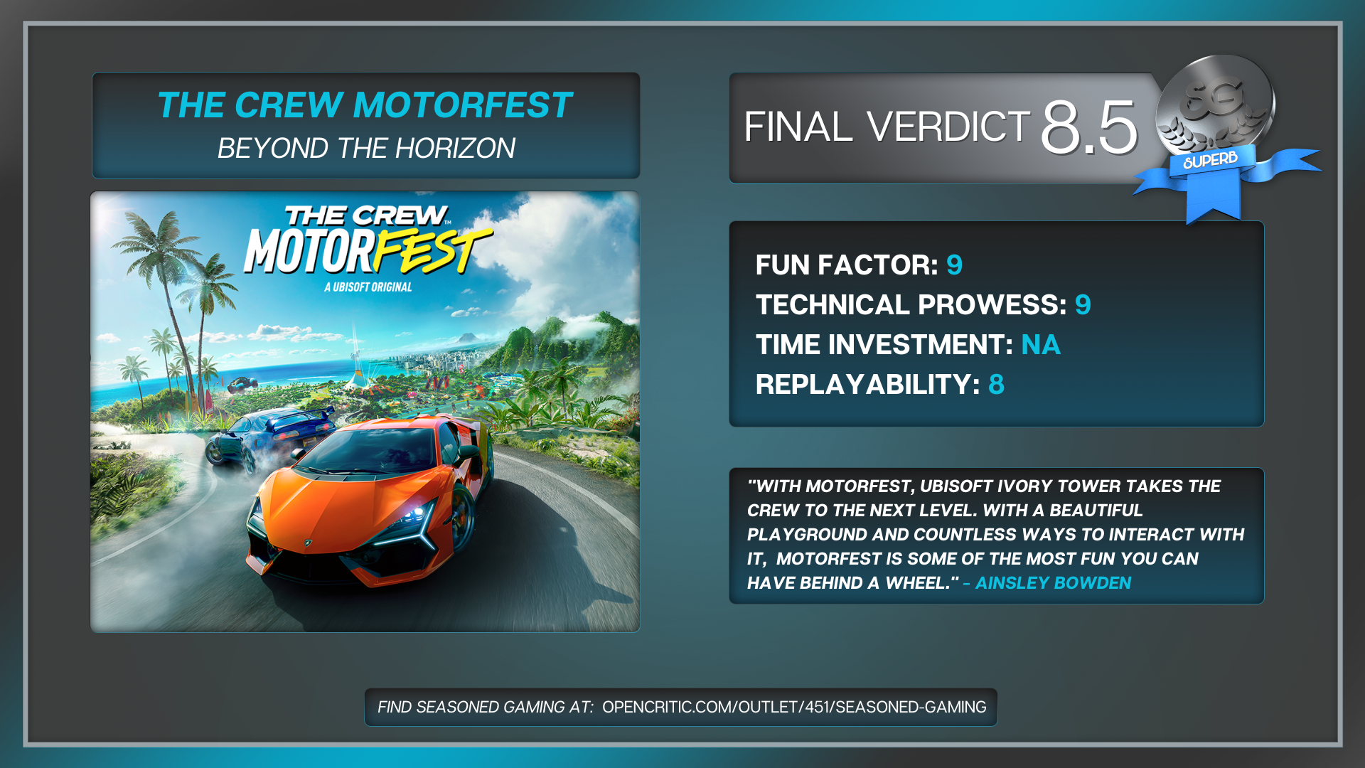 Review : The Crew Motorfest : Beyond the Horizon : Seasoned Gaming