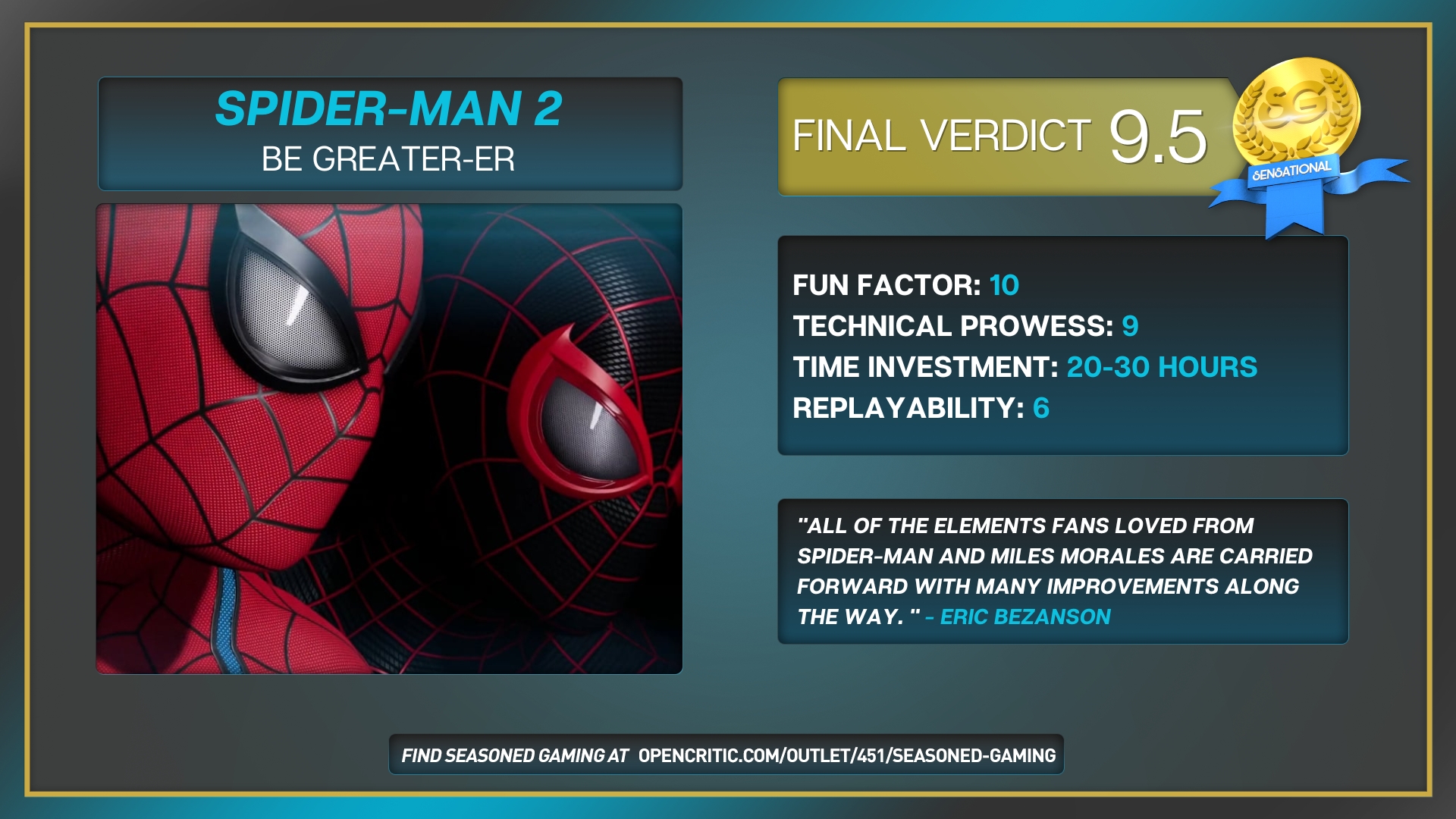 Marvel's Spider-Man 2 Reviews - OpenCritic